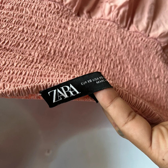 Zara Embroidered Flutter Sleeve Dress size XS in excellent condition - Picture 9 of 9